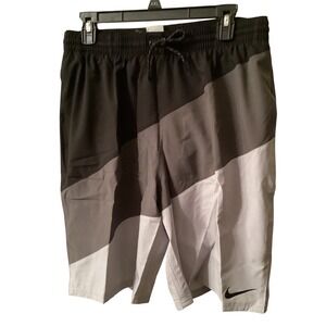 Nike Swim Mens Colorblock Board Shorts Black Grey  Size Large Tall NWT